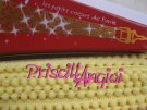 BABY YELLOW little Pom pom fringe / trim - 50 cm - ribbon