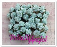 Rosa 20 mm color verde pastel ( 5 uds )