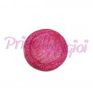 Base sinamay para tocado Redonda 7 cm color FUCSIA FUERTE