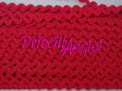 RED Ric Rac Tape Embellishments Clothing 8mm ( 0.50)