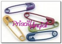 Colored Safety Pins MATTE HERITAGE ( 10 pieces )