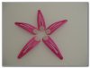 Gancho ranita horquilla cabello fucsia con base 47x13 mm Gancho ranita horquilla cabello fucsia con base 47x13 mm
