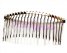 Comb Split tooth silver metal75x38 mm