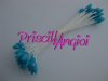 Lote 50 pistilos AZUL FLUOR para flores( 25 pistilos dobles ) Lote 50 pistilos AZUL FLUOR para flores( 25 pistilos dobles )