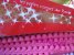 Fleco de Madroo mini pompon ROSA FUCSIA- seccin - 50 cm -