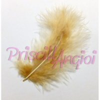Ocher Marabou feather 120-140 mm ( 1 pce )