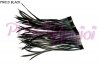 BLACK Feather Fringe Spiky Biot, 10 cm ( 35-40 feather )