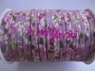 Bias binding PINK WHIT FLOWERS COTTON to make headband 0.5 m