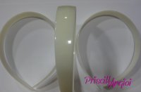 Diadema tiara base plastico para forrar; 25 mm ancho