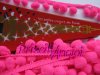 Fleco de Madroo pompon ROSA FUCSIA FLUOR- seccin - 20 cm -