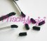 Black Rubber End Tips for Headband Hairband 2 pcs
