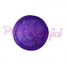 PURPLE Round Sinamay Base 11 cm