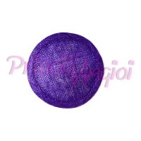 Base sinamay para tocado Redonda 11 cm color PURPURA
