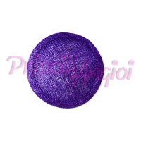 Base sinamay para tocado Redonda 11 cm color PURPURA