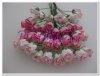 5 capullitos de rosas semi-abiertas tonos rosas 8 mm ( a escoger