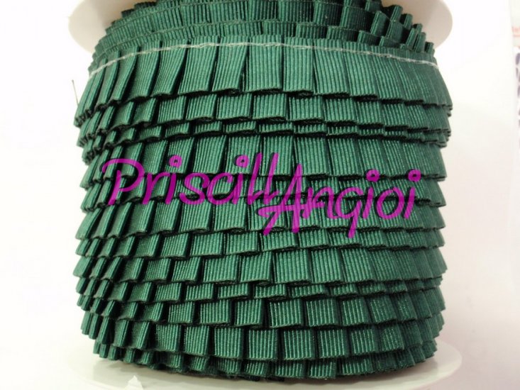 Plisado Falla grosgrain cinta VERDE BOSQUE 082 ( 0.5 cm ) - Haga un click en la imagen para cerrar