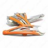 Gancho ranita horquilla cabello naranja con base 47x13 Gancho ranita horquilla cabello naranja con base 47x13