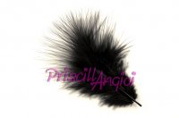 Black Marabou feather 120-140 mm ( 1 pce )