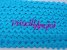 Ric Rac Ondulina Picunela TURQUESA 100% Polister 8mm 0.50 cm