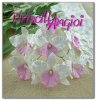 BABY PINK/WHITE Orchids 40 mm ( 5 pces.)