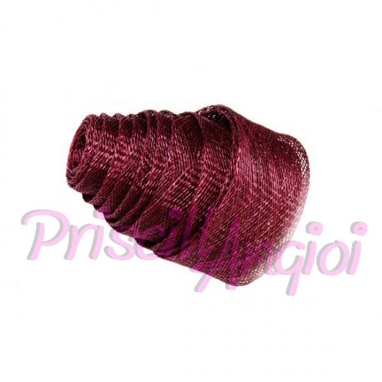 Cinta de sinamay 3 cm ancho - color VINO - 20 cm - Haga un click en la imagen para cerrar