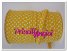 YELLOW 05 Bias binding cotton polka dot spot 7 mm ( 0.5 m )