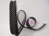 bias tape black with white dots 1.8 cm wide, 01 black (1 m)