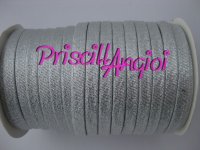 Bias binding METALLIC SILVER 100 7 mm ( 0.5 m )