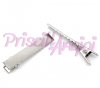 Pinza pasador cabello base plateada 46x8 mm Pinza pasador cabello base plateada 46x8 mm
