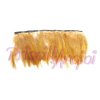 BRONZE Feather Fringe rooster neck - 10 cm ( 30 feather )