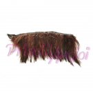 Fleco de plumas gallo - seccion 10 cm ( 30 plumas ) CHOCOLATE