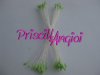 50 GREEN colour long stem stamens ( 25 double pistils ) 50 GREEN colour long stem stamens ( 25 double pistils )