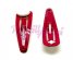 Mini gancho ranita horquilla cabello rojo con base 30 x10 mm