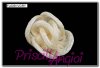 IVORY sinamay rosette 10 cm