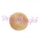 GOLD / GOLDEN Round Sinamay Base 7 cm