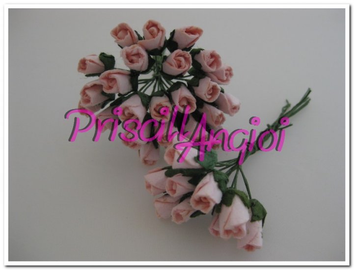 5 capullitos rosas rosa palo 6 mm - Haga un click en la imagen para cerrar