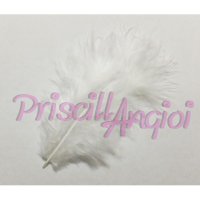 Pluma marab 120-140 mm color blanco ( 1 ud) [MAR-023]