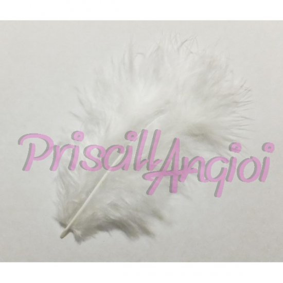 Pluma marab 120-140 mm color blanco ( 1 ud) - Haga un click en la imagen para cerrar