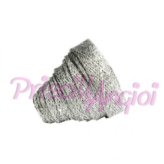 Cinta de sinamay 1 cm ancho - color PLATA - 20 cm - Haga un click en la imagen para cerrar