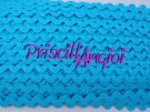 TURQUOISE Ric Rac Tape Embellishments Clothing 8mm ( 0.50)