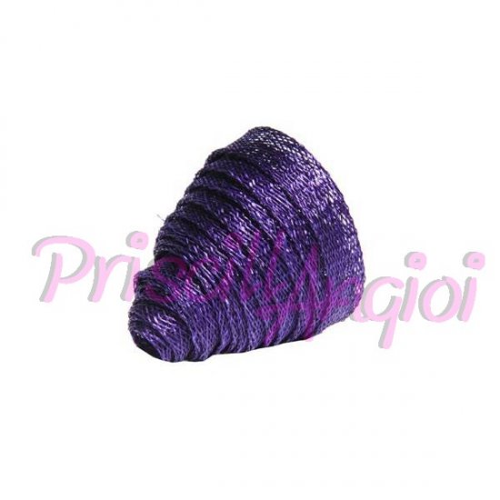 Cinta de sinamay 1 cm ancho - color PURPURA MORADO - 20 cm - Haga un click en la imagen para cerrar