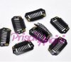 BLACK comb shape snap hair Clips 2.8x1.6cm