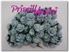 10 rosas abiertas 1.5 cm color azul bebe 10 rosas abiertas 1.5 cm color azul bebe