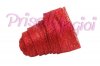 POPPY RED Ribbon sinamay bias binding 1 cm wide