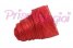 Cinta de sinamay 1 cm ancho - color ROJO POPPY - 20 cm