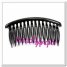 Comb Split tooth black plastic 46x71 mm