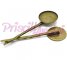 Brass Bronze Hair Clip Bobby Pin 6.3 with18mm round circle cameo