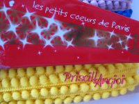 Fleco de Madroo mini pompon AMARILLO LIMON - seccin - 50 cm -