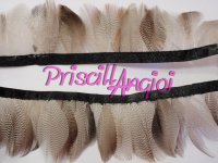 Fleco de plumas pato real - seccion 10 cm