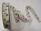 100% cotton bias tape, 18 mm, Liberty beige/blue